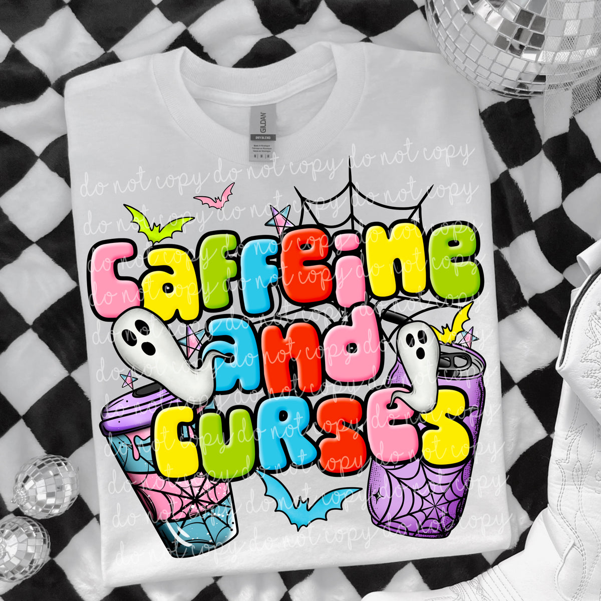 Caffeine and curses (MMD) 109394 DTF transfer