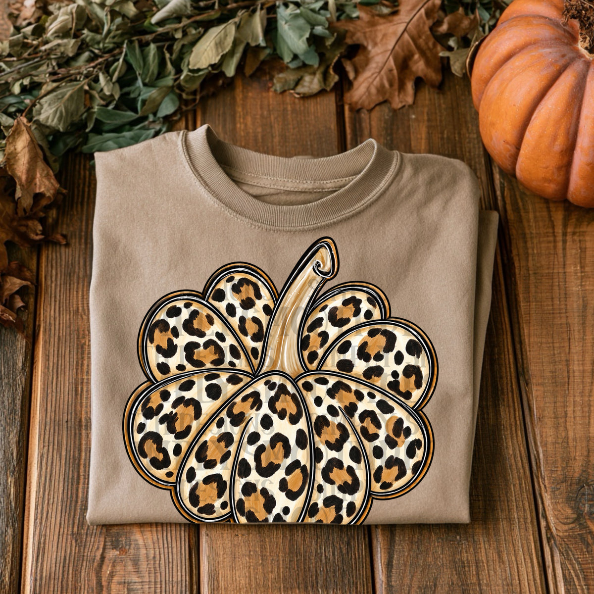 Leopard Pattern Pumpkin (SDD) DTF Transfer