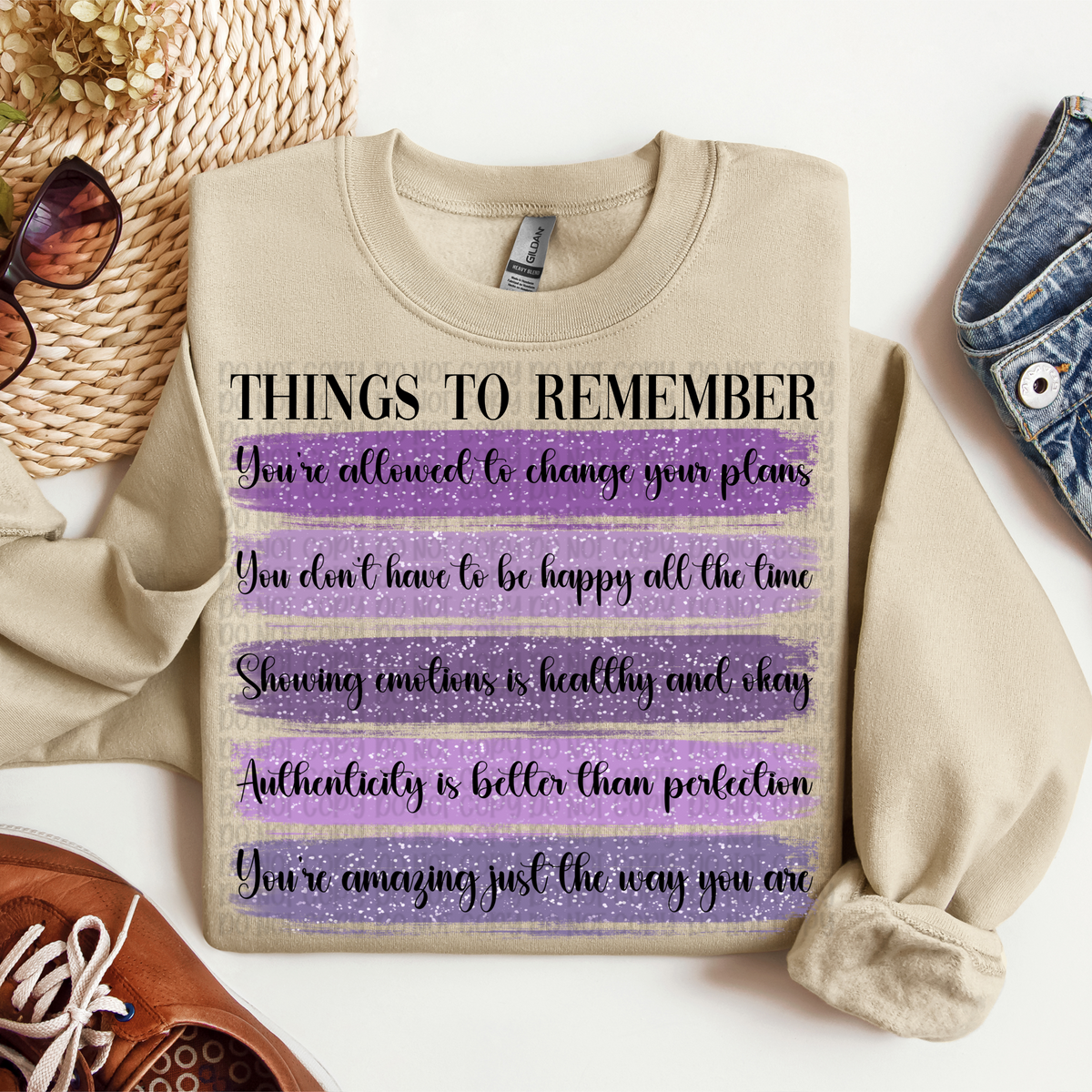 Things to remember purple VP DTF transfer