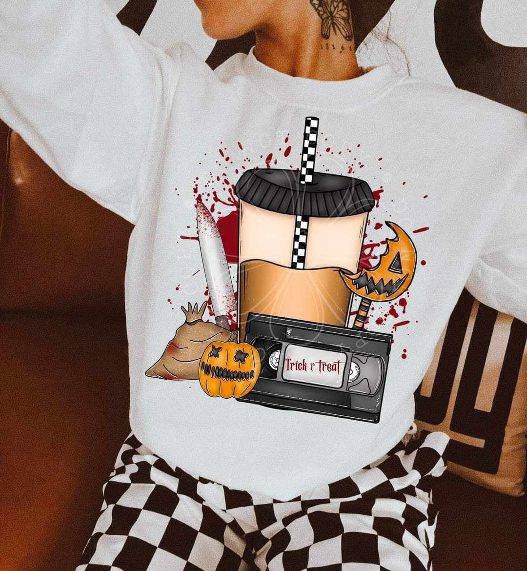 Trick Or Treat DTF transfer