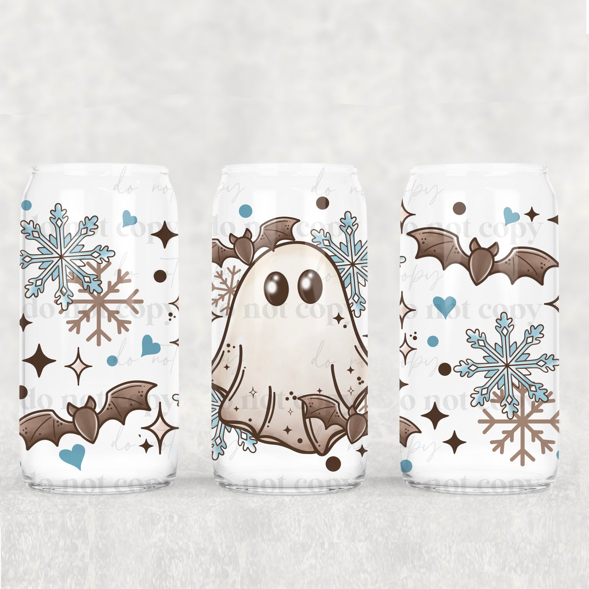 6215 winter ghost with bats (CSC) UV DTF WRAP