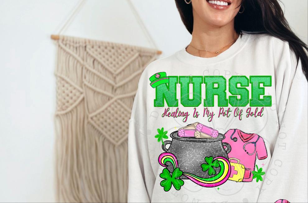 Nurse healing is my pot of gold  (VIRGO) 34781 DTF transfer