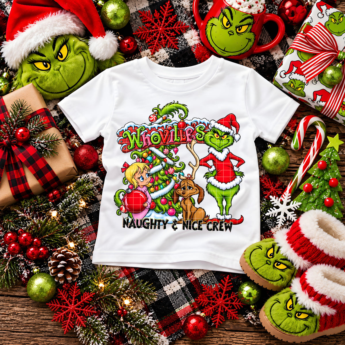 W ville naughty & nice crew DTF Transfer