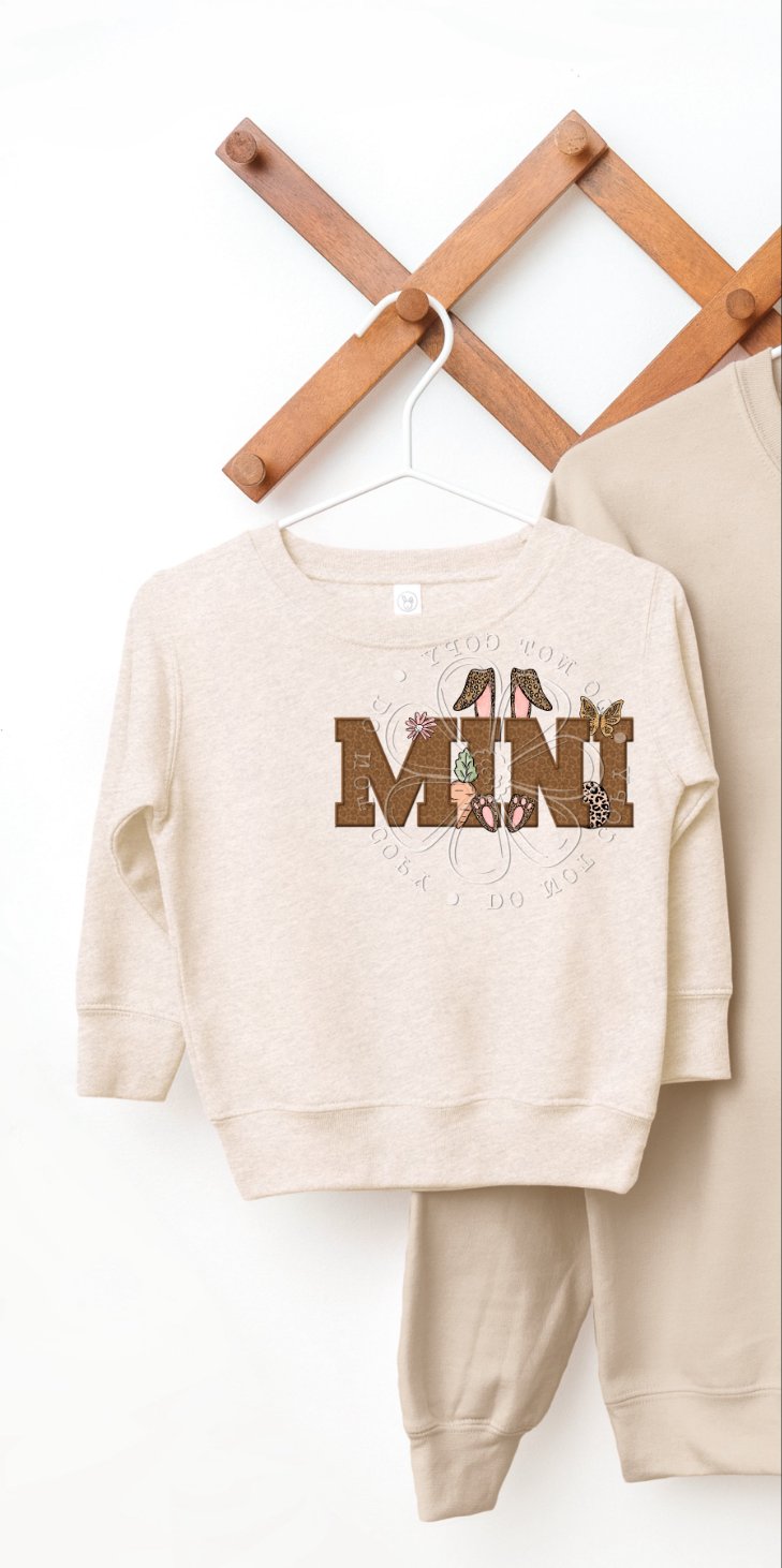 Mini brown bunny ears (VIRGO) 34780 DTF transfer