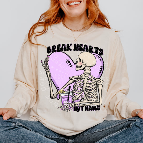 Break hearts not nails (VIRGO) 34574 DTF transfer