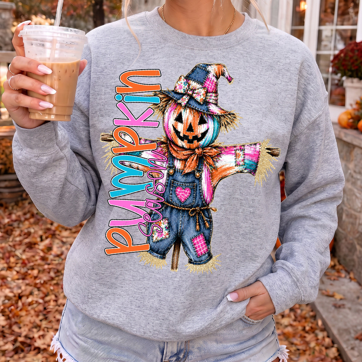 Pumpkin scarecrow (Virgo) DTF Transfer