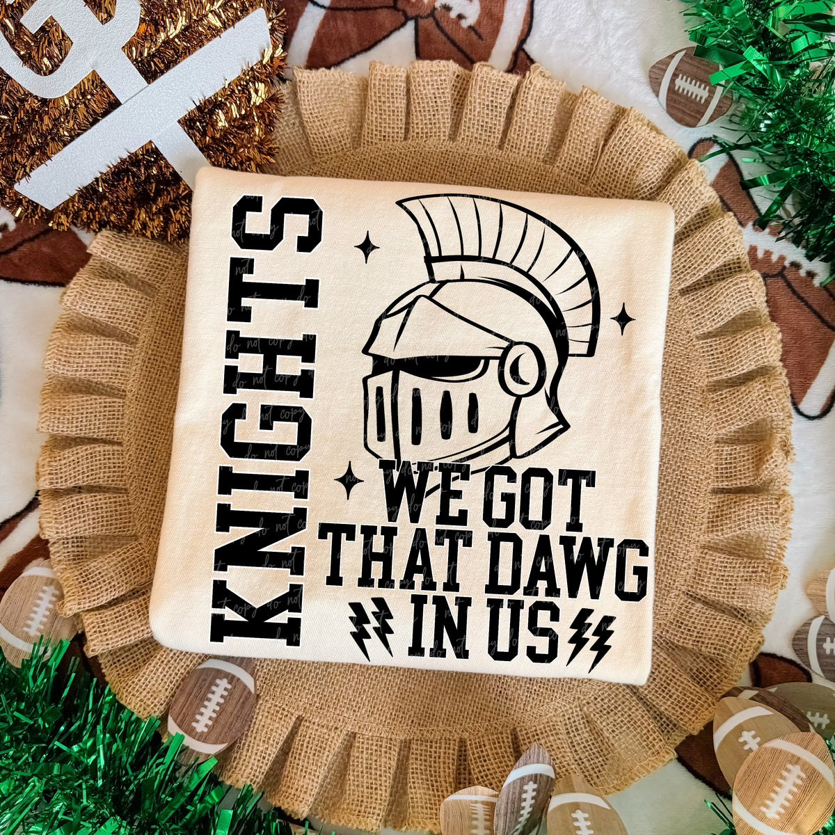 Knights we got that dawg in us (Virgo) DTF Transfer