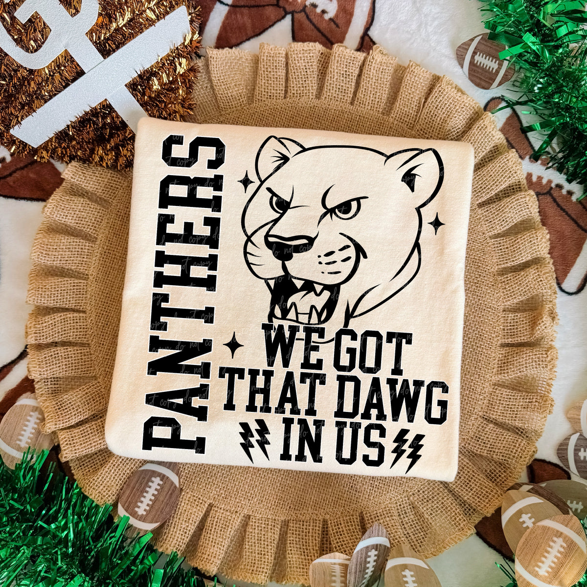 Panthers we got that dawg in us (Virgo) DTF Transfer