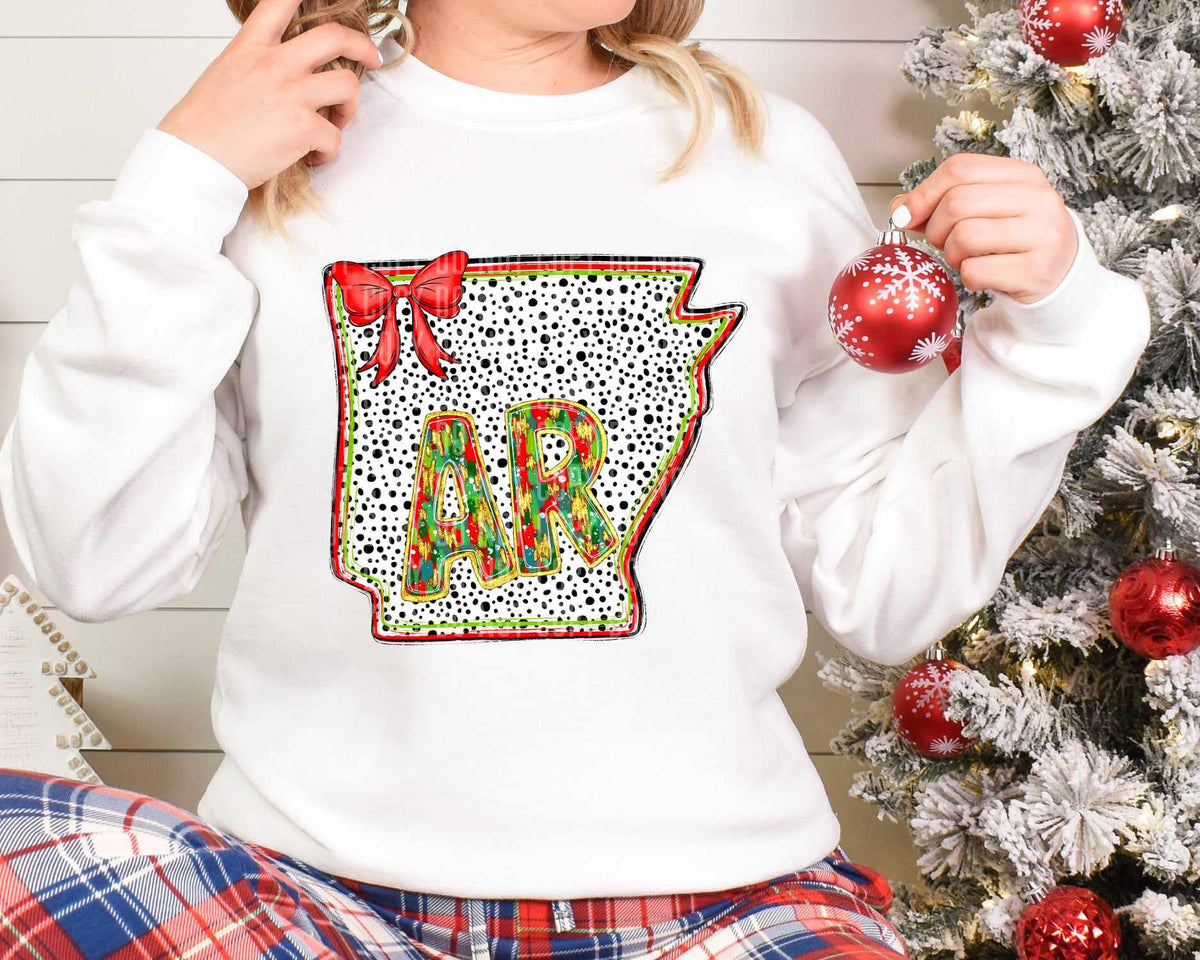 AR Christmas Dalmatian State (Caplinger) DTF Transfer