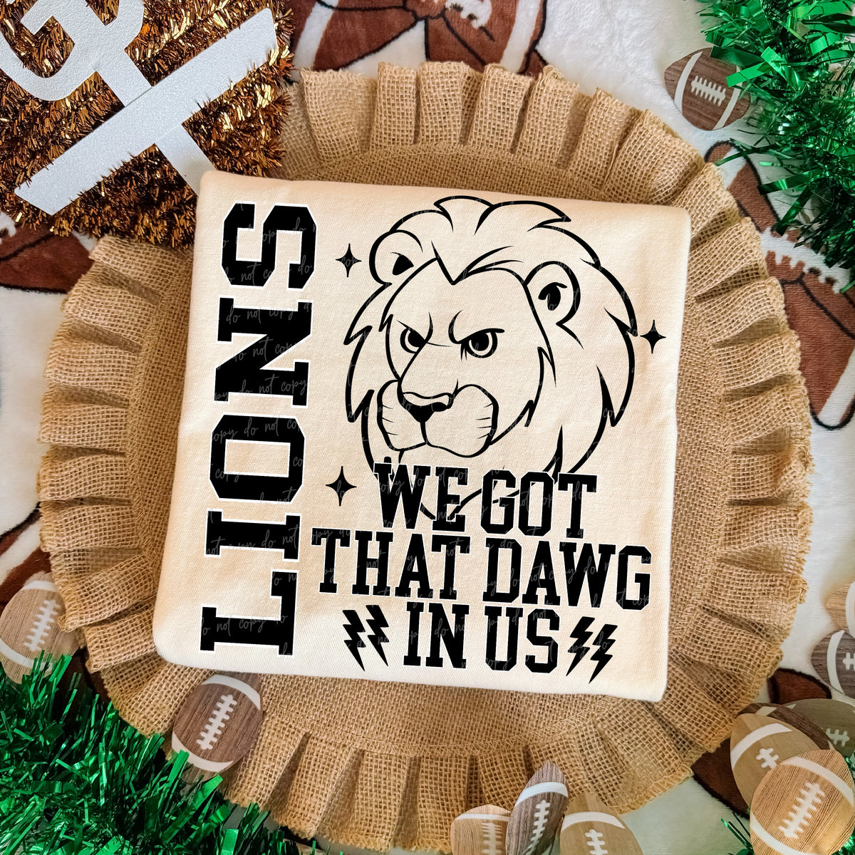 Lions we got that dawg in us (Virgo) DTF Transfer