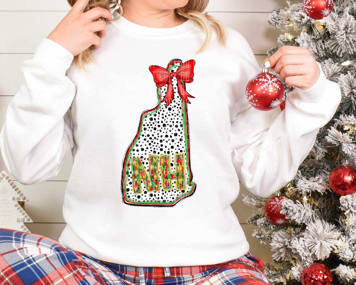 NH Christmas Dalmatian State (Caplinger) DTF Transfer