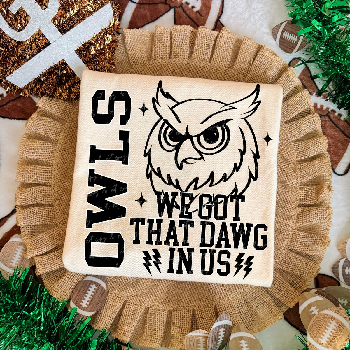 Owls we got that dawg in us (Virgo) DTF Transfer