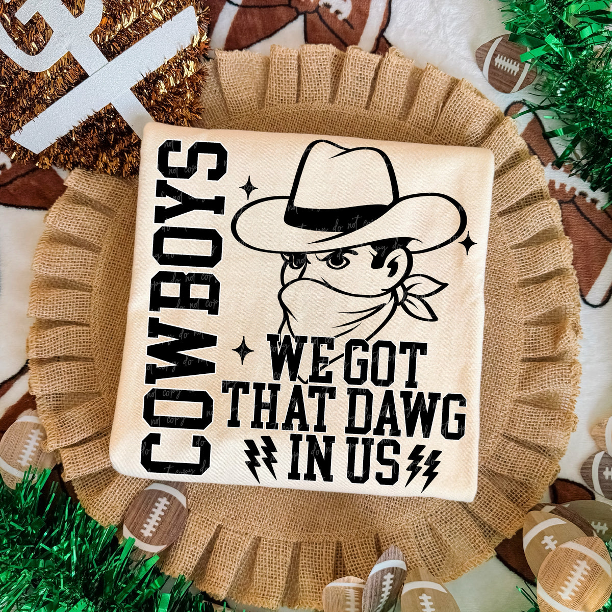 Cowboys we got that dawg in us (Virgo) DTF Transfer