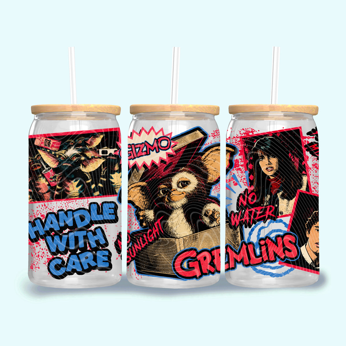 Handle with care gremlins (Gravitee) UV DTF WRAP
