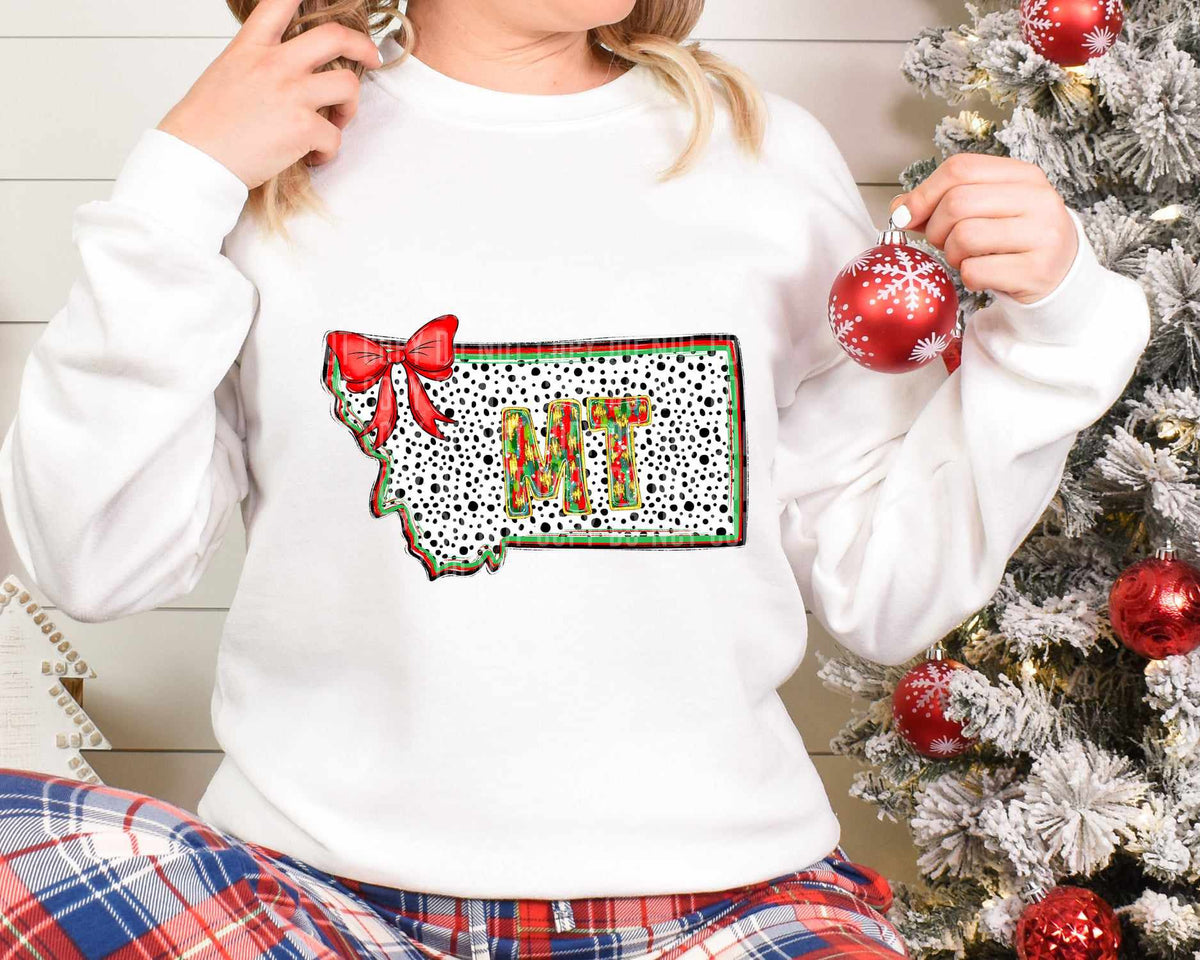 MT Christmas Dalmatian State (Caplinger) DTF Transfer