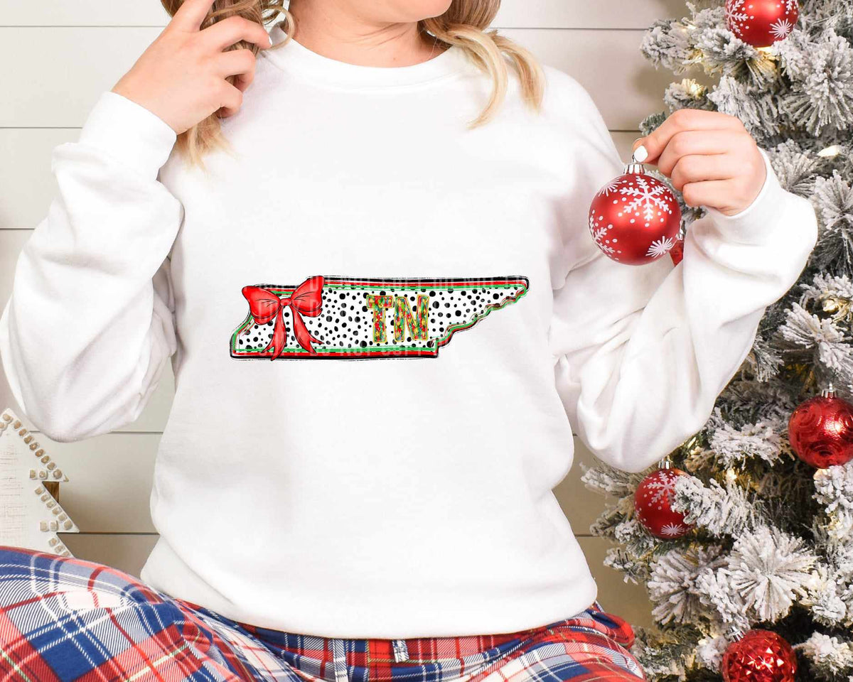 TN Christmas Dalmatian State (Caplinger) DTF Transfer