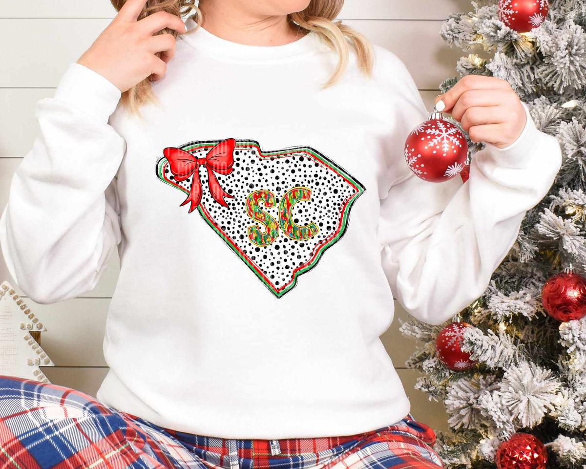 SC Christmas Dalmatian State (Caplinger) DTF Transfer