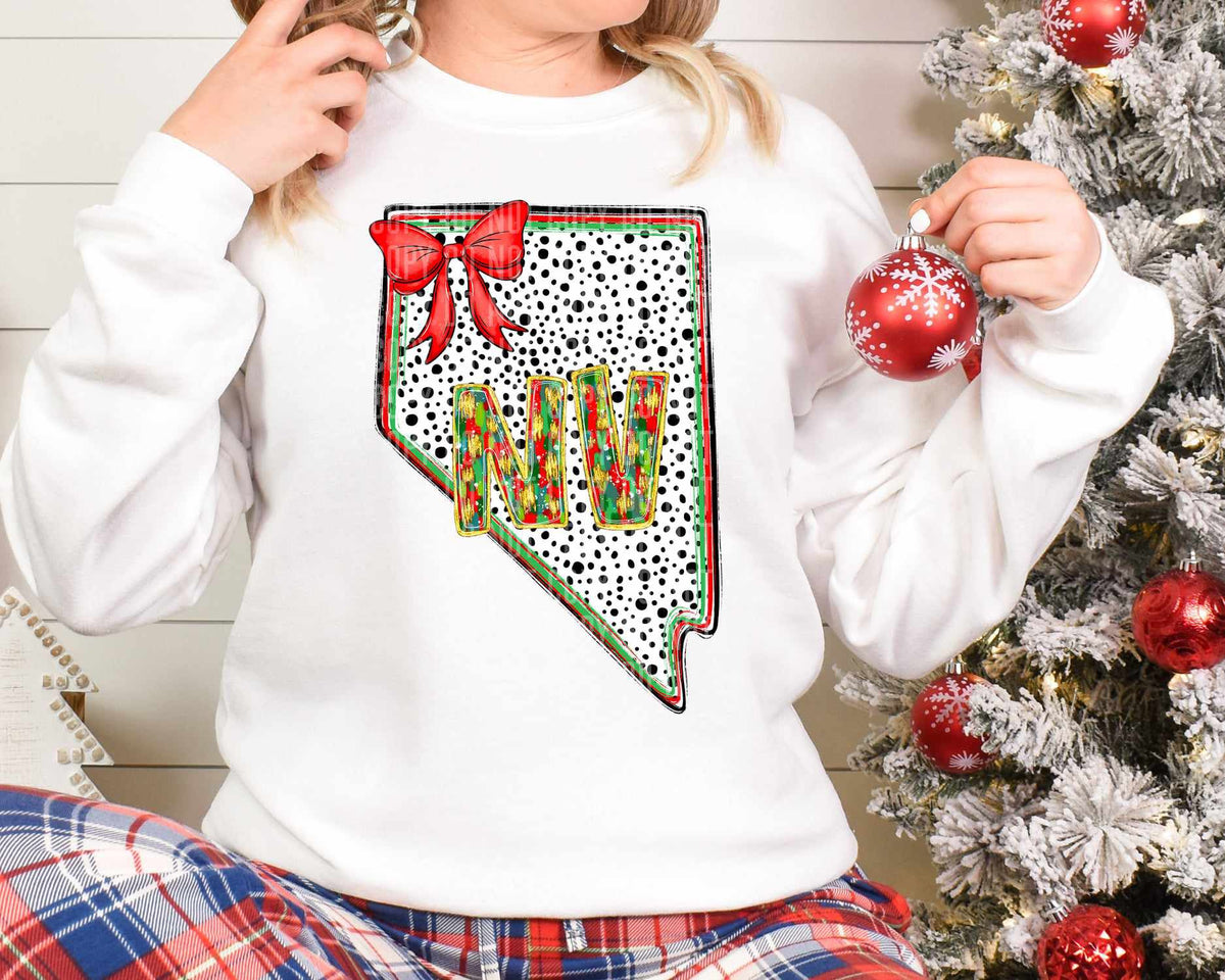 NV Christmas Dalmatian State (Caplinger) DTF Transfer