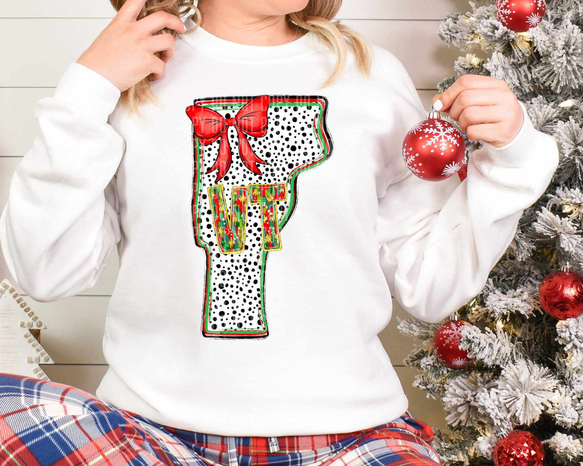 VT Christmas Dalmatian State (Caplinger) DTF Transfer