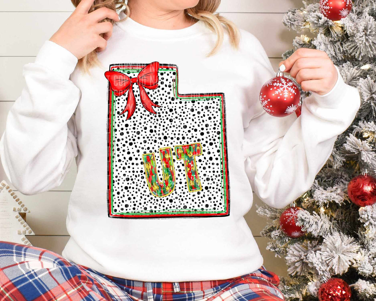 UT Christmas Dalmatian State (Caplinger) DTF Transfer