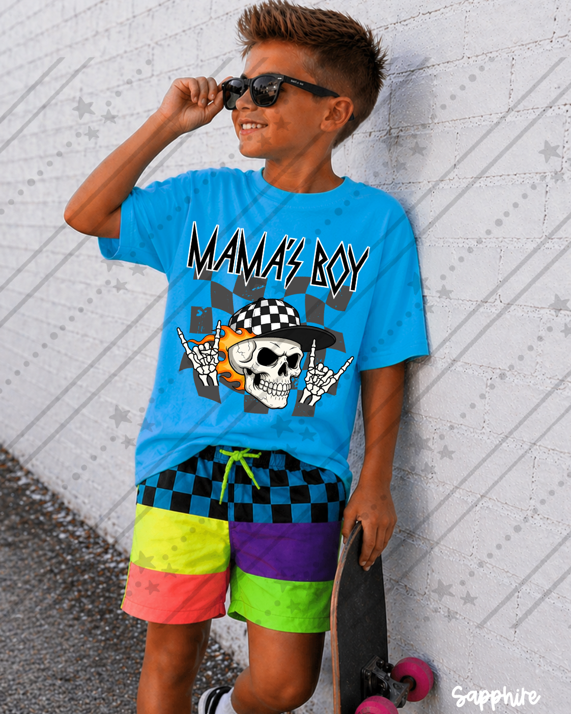 Mama's boy skull (Carter) DTF Transfer