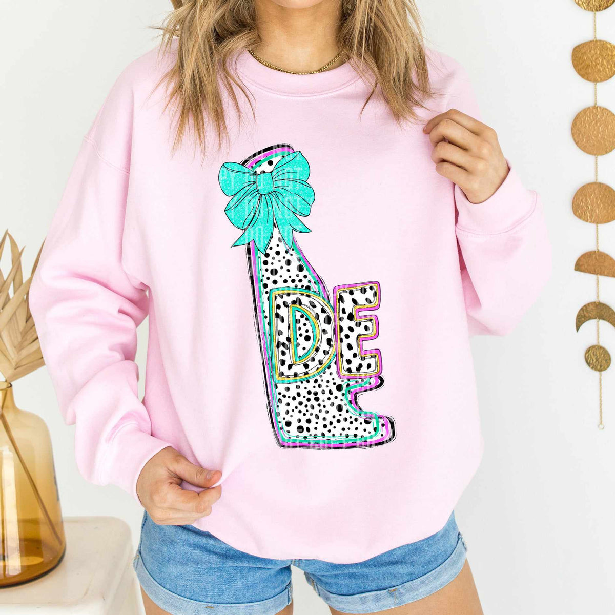 DE pink/turquoise Dalmatian State (Caplinger) DTF Transfer