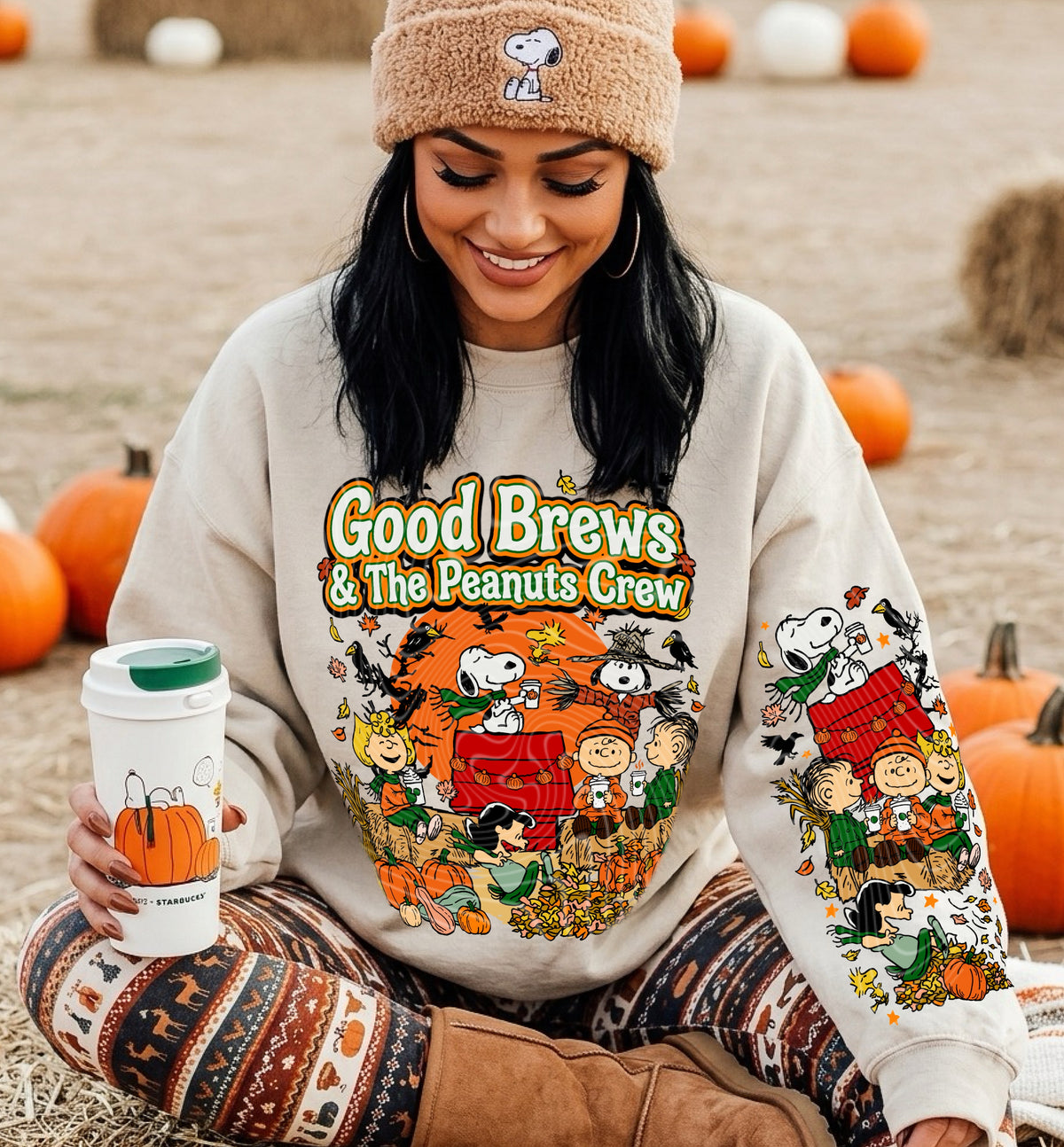 Good brews & the peanut crew (FRONT ONLY) (Gravitee) DTF Transfer