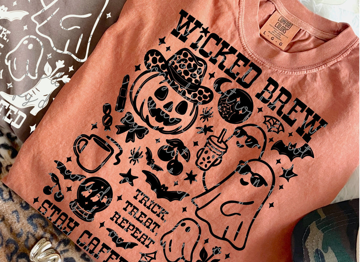 Wicked brew cluster BLACK (MMD) 109697 DTF transfer