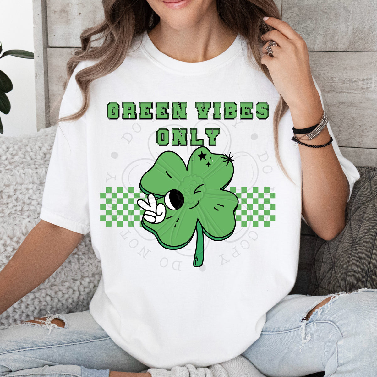 Green vibes only 34524 DTF transfer