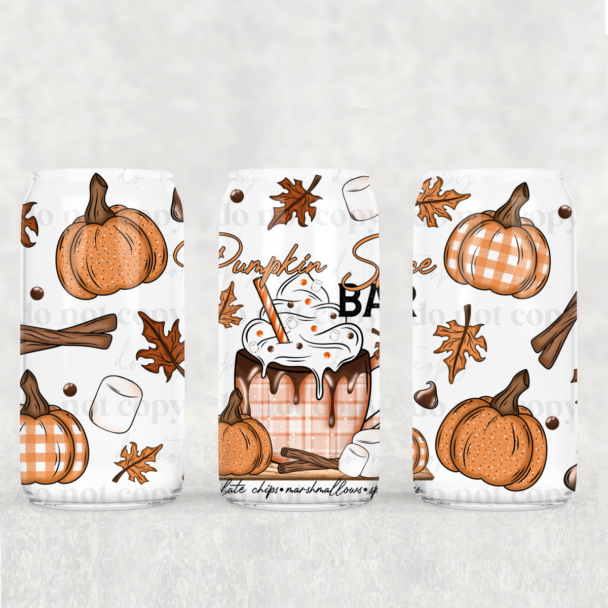 6512 pumpkin spice bar (CSC) UV DTF WRAP
