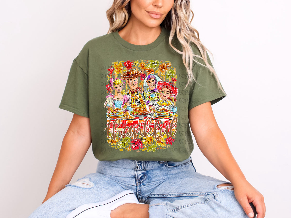 Thankful TS floral (SSD) DTF Transfer