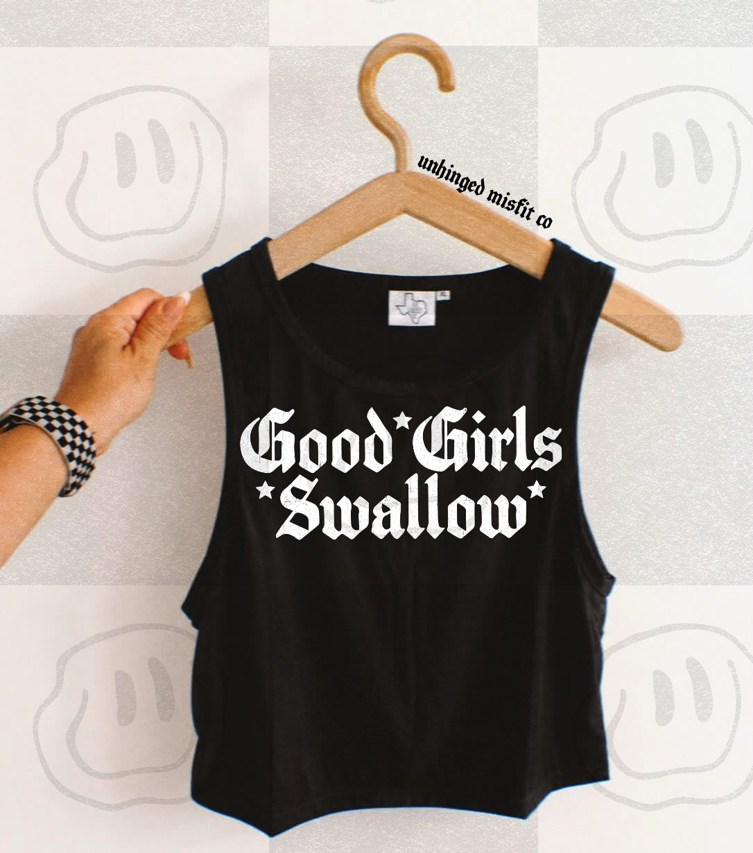 Good girls swallow WHITE (Unhinged) DTF Transfer