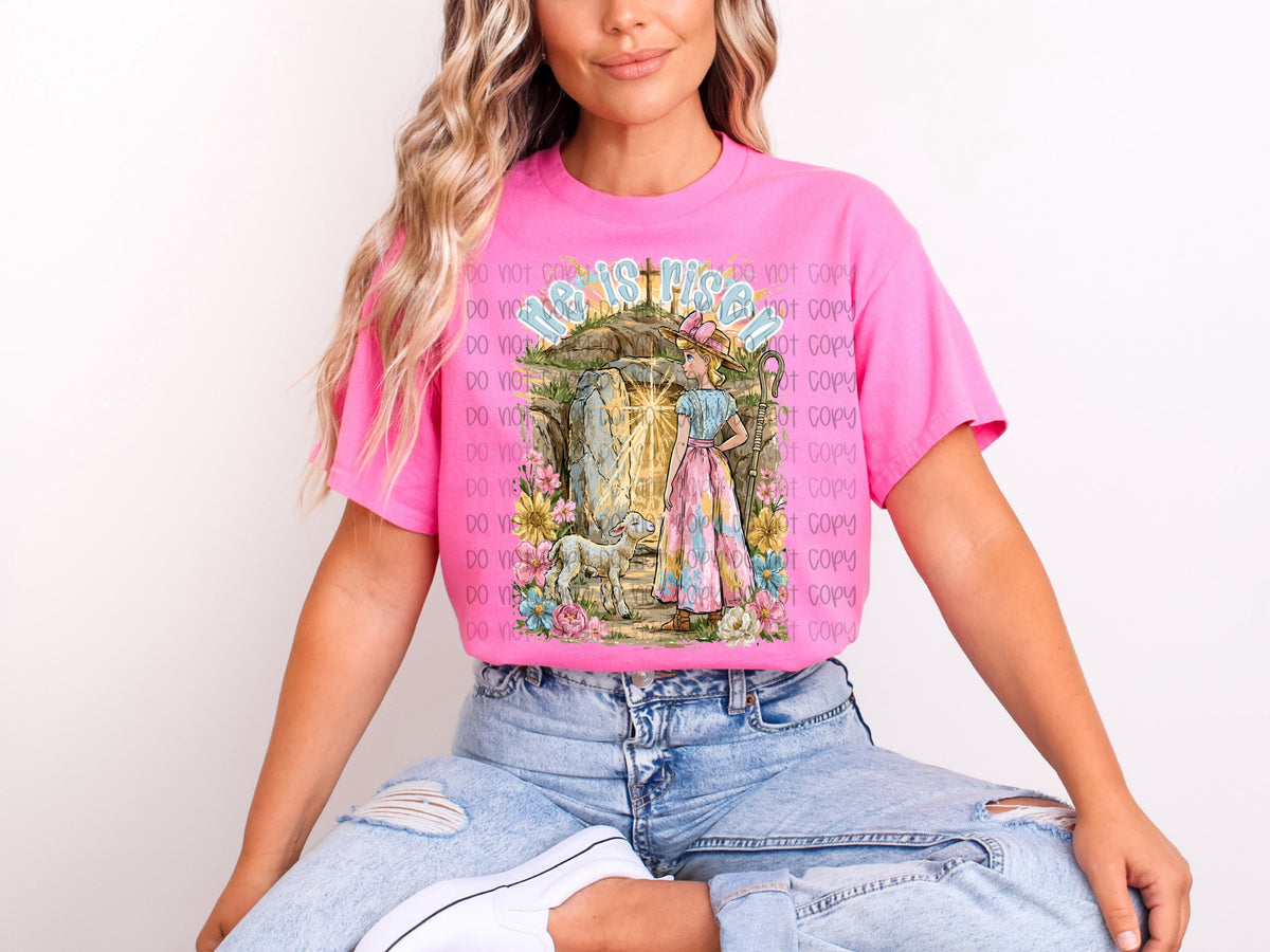 He is risen peep (SSD) DTF Transfer