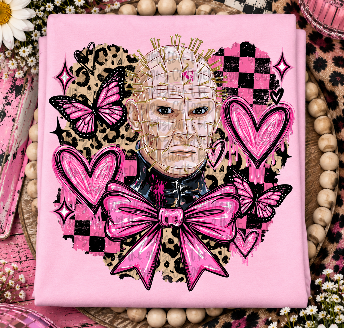 Pin pink grunge horror (Cstage) DTF Transfer