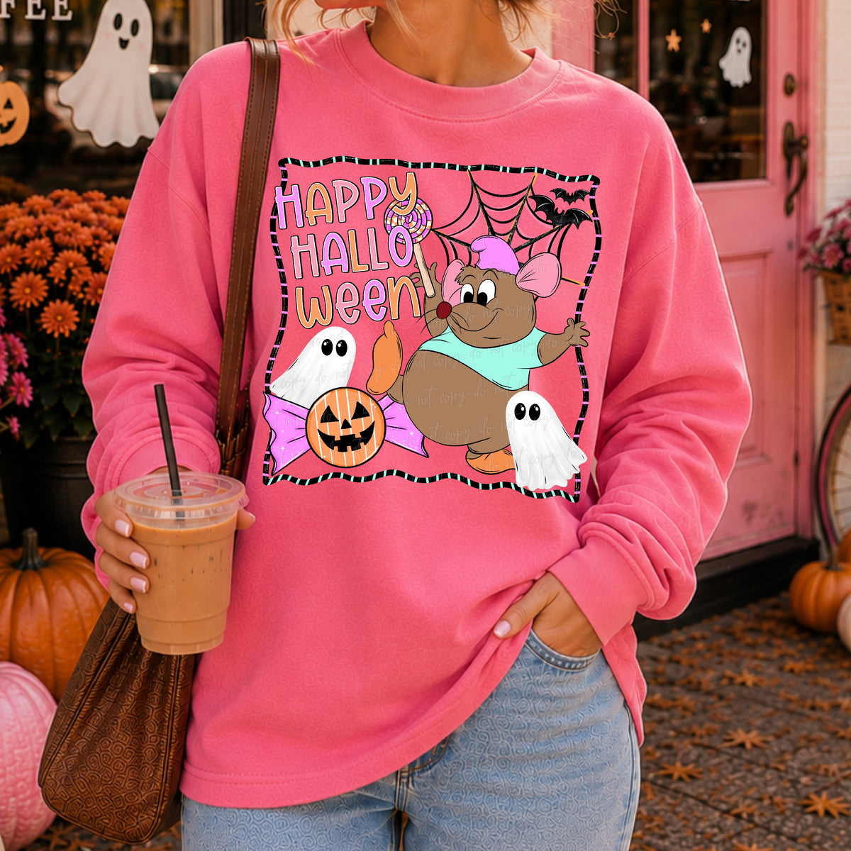Happy Halloween Gus with ghost (Virgo) DTF Transfer
