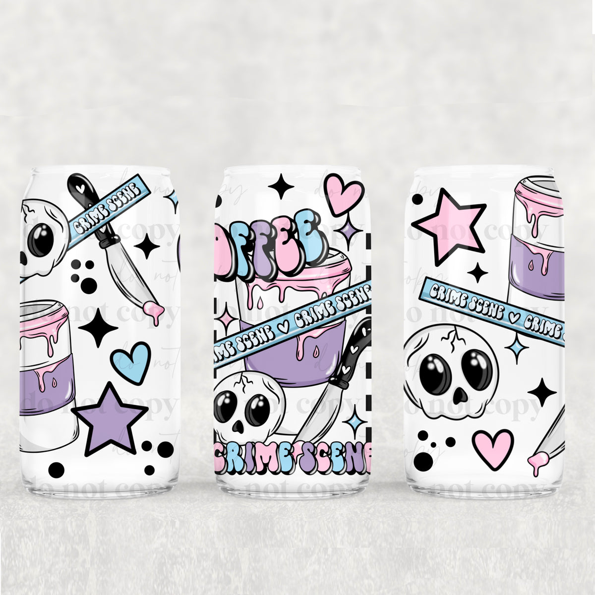 6679 coffee crime season (CSC) UV DTF WRAP
