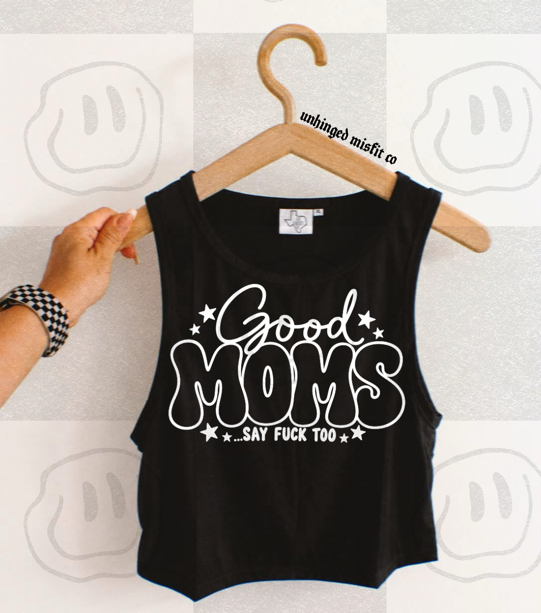 Good moms say fuck too WHITE (Unhinged) DTF Transfer