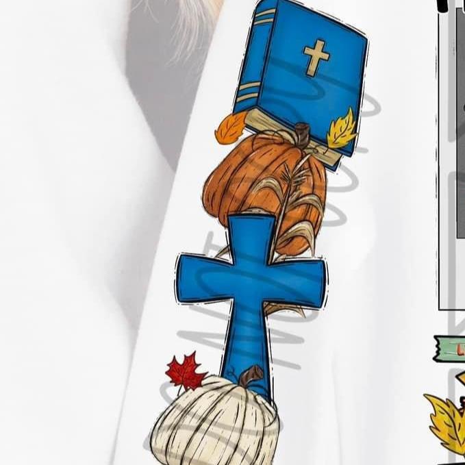 Thankful for My Mama & Jesus *SLEEVE ONLY BOYS* (FDCD) DTF Transfer