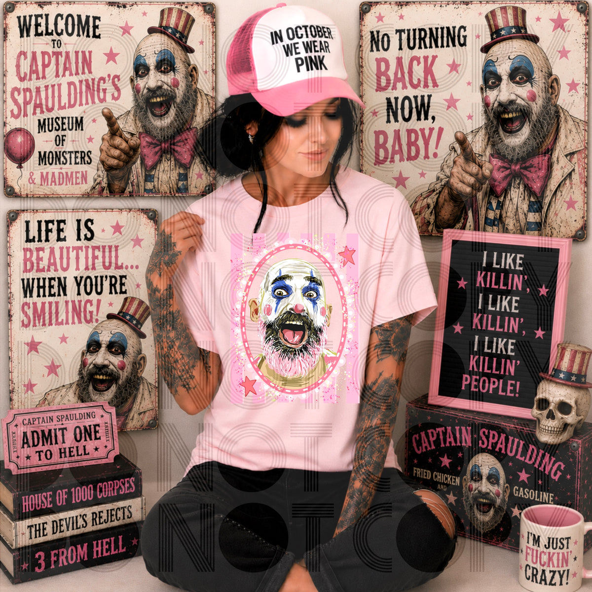 Captain S in October we wear pink (SSD) DTF transfer