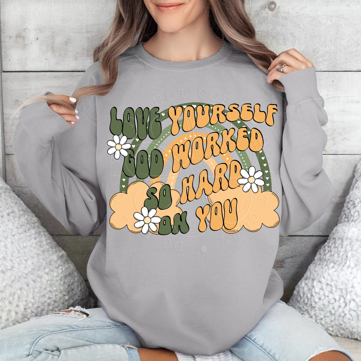 Love yourself God worked so hard on you  (VIRGO) 34747 DTF transfer
