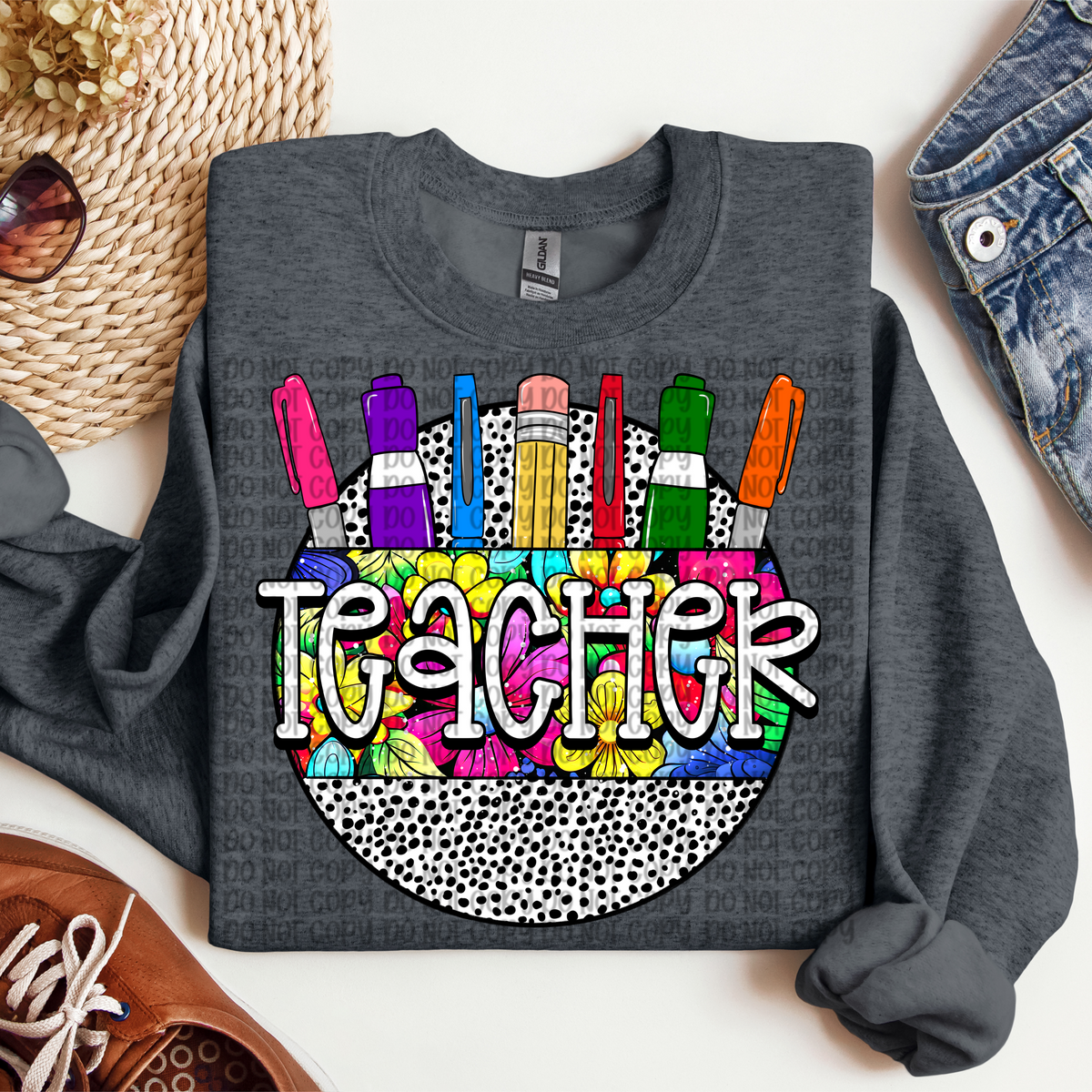 Teacher stationary circle (VP) 109559 DTF transfer