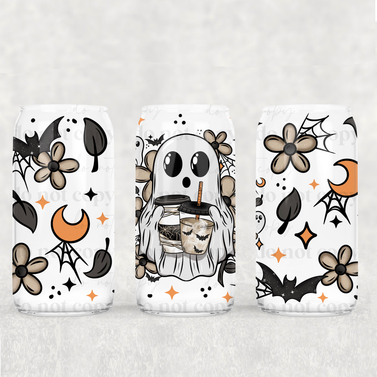 6815 ghosts with coffees (CSC) UV DTF WRAP