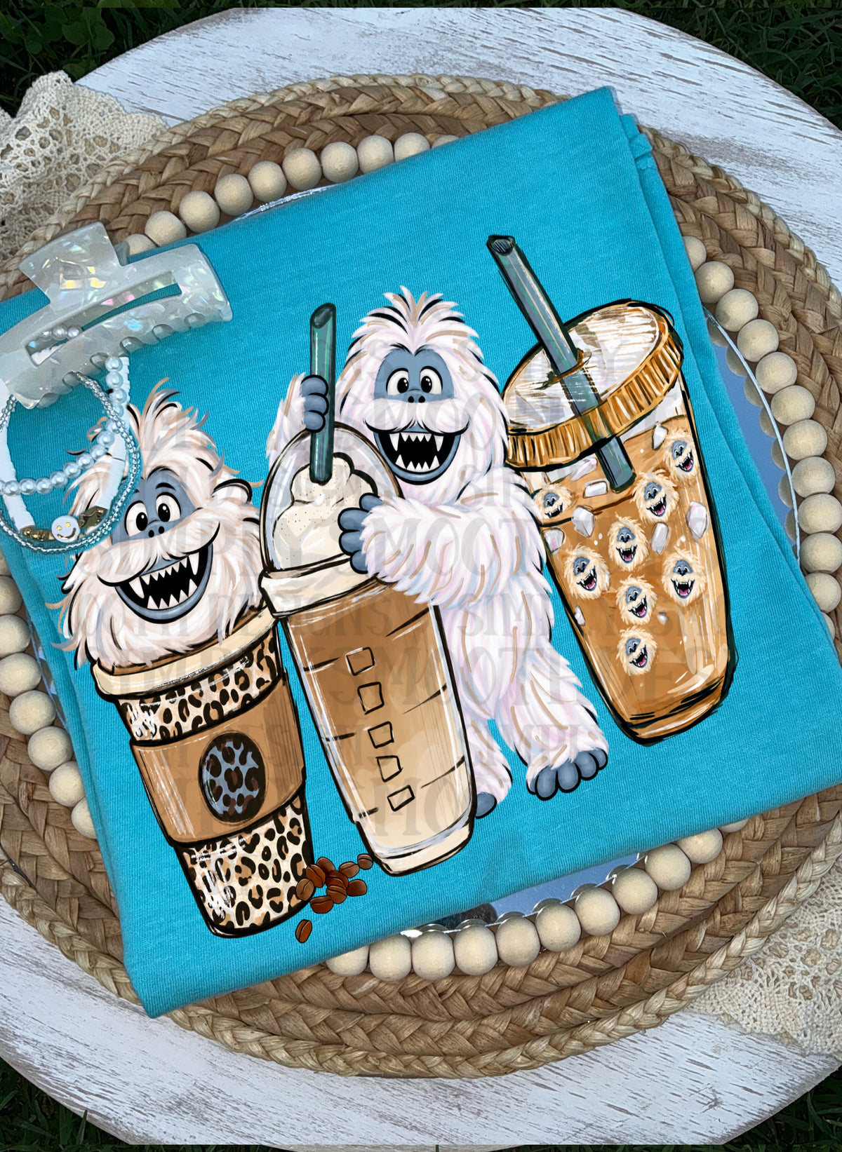 Abdominal snowman and iced coffee trio (SSD) DTF Transfer