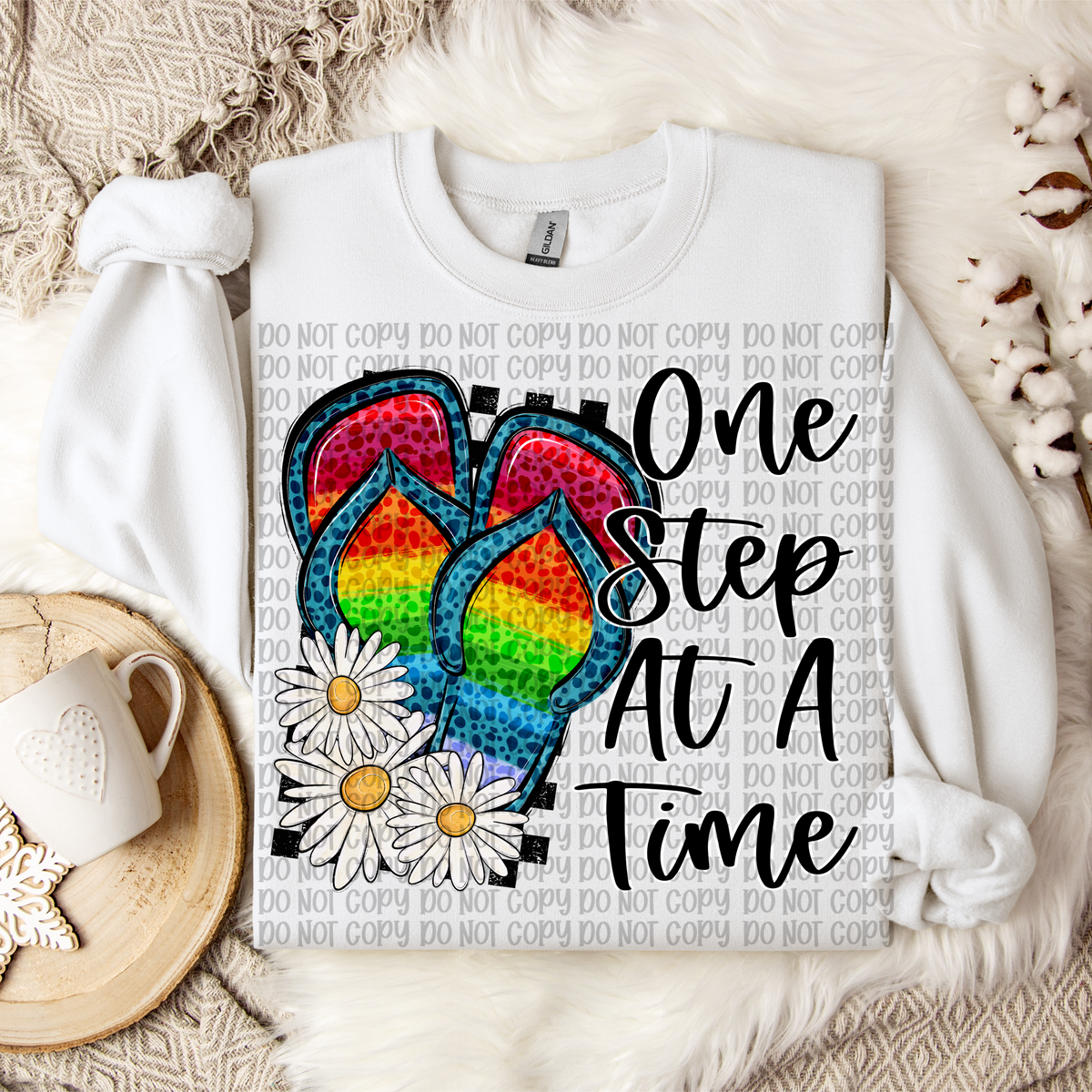 One step at a time (VP) 109558 DTF transfer