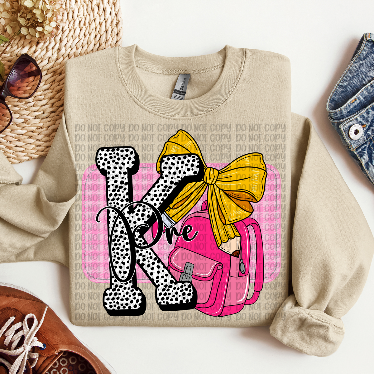 K pink backpack (VP) 109562 DTF transfer