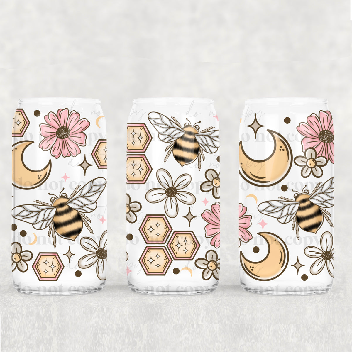 7142 bee collage (CSC) UV DTF WRAP