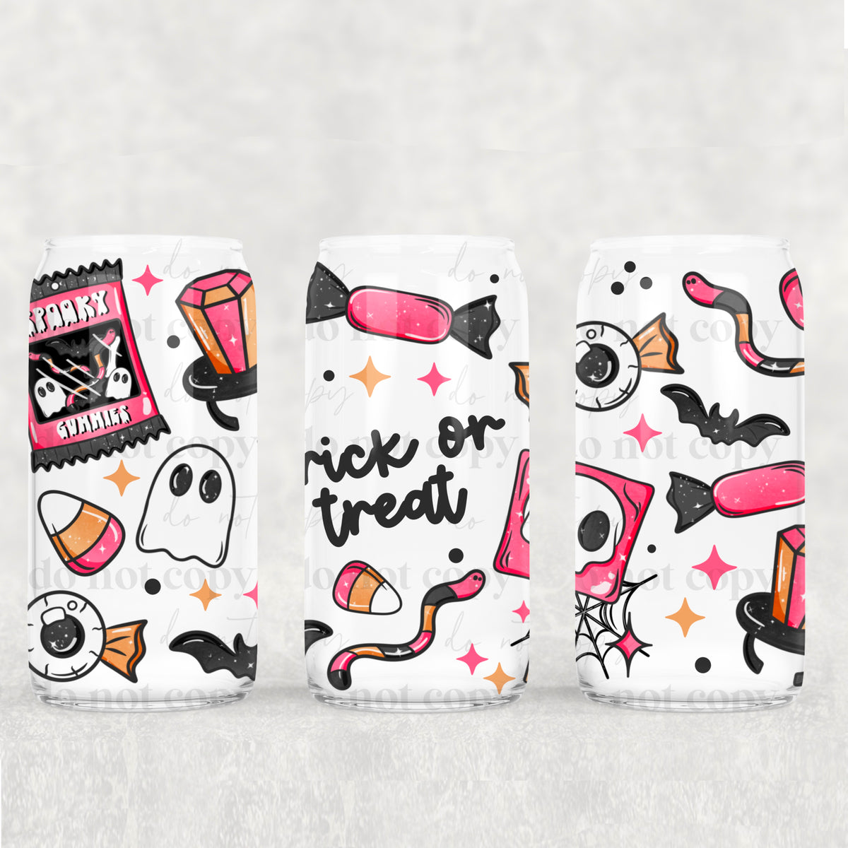 7151 trick or treat halloween candy (CSC) UV DTF WRAP