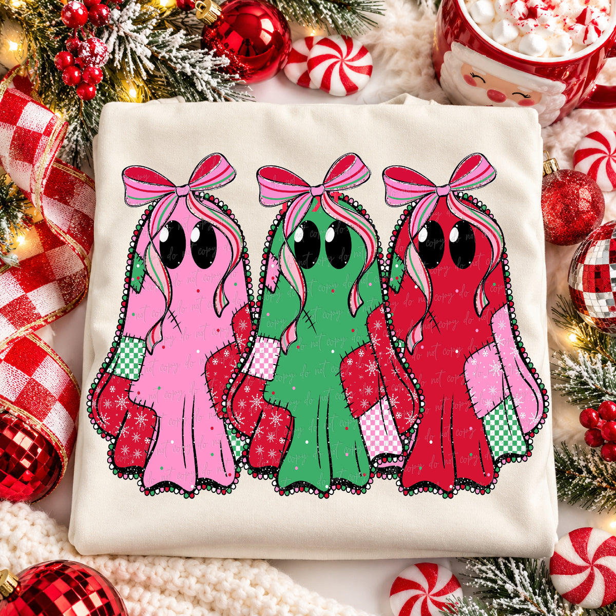 Christmas ghosts (Virgo) DTF Transfer