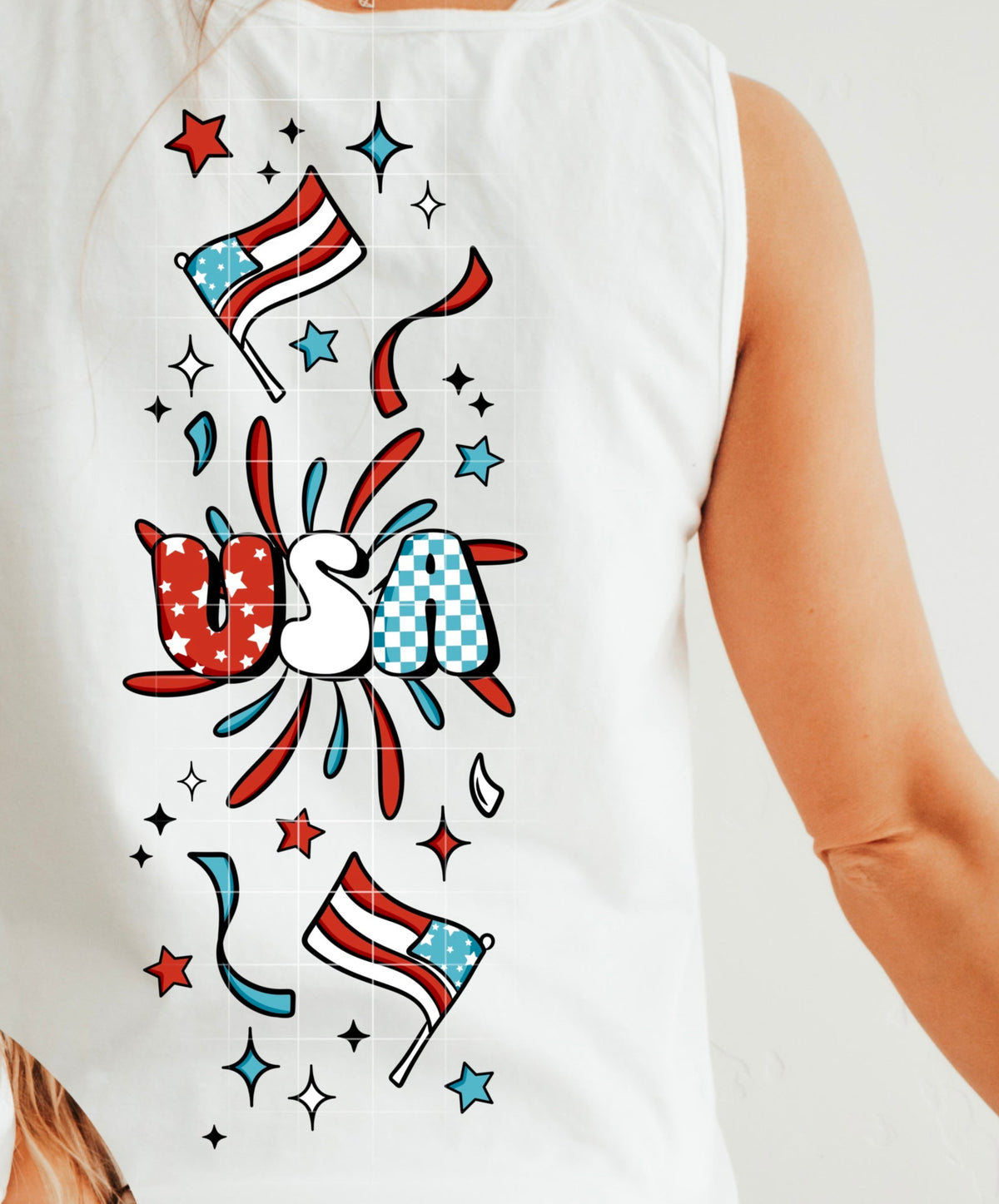 USA BACK PRINT Tuesday Deals (CSC) DTF transfer