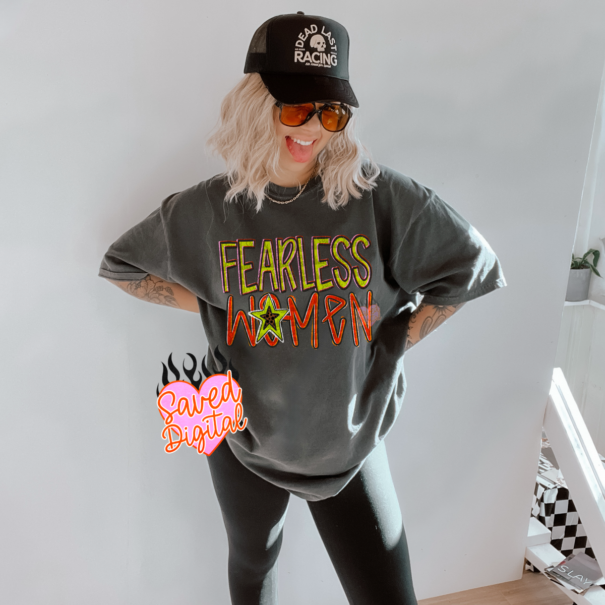 Fearless Women leopard star (Saved) DTF Transfer